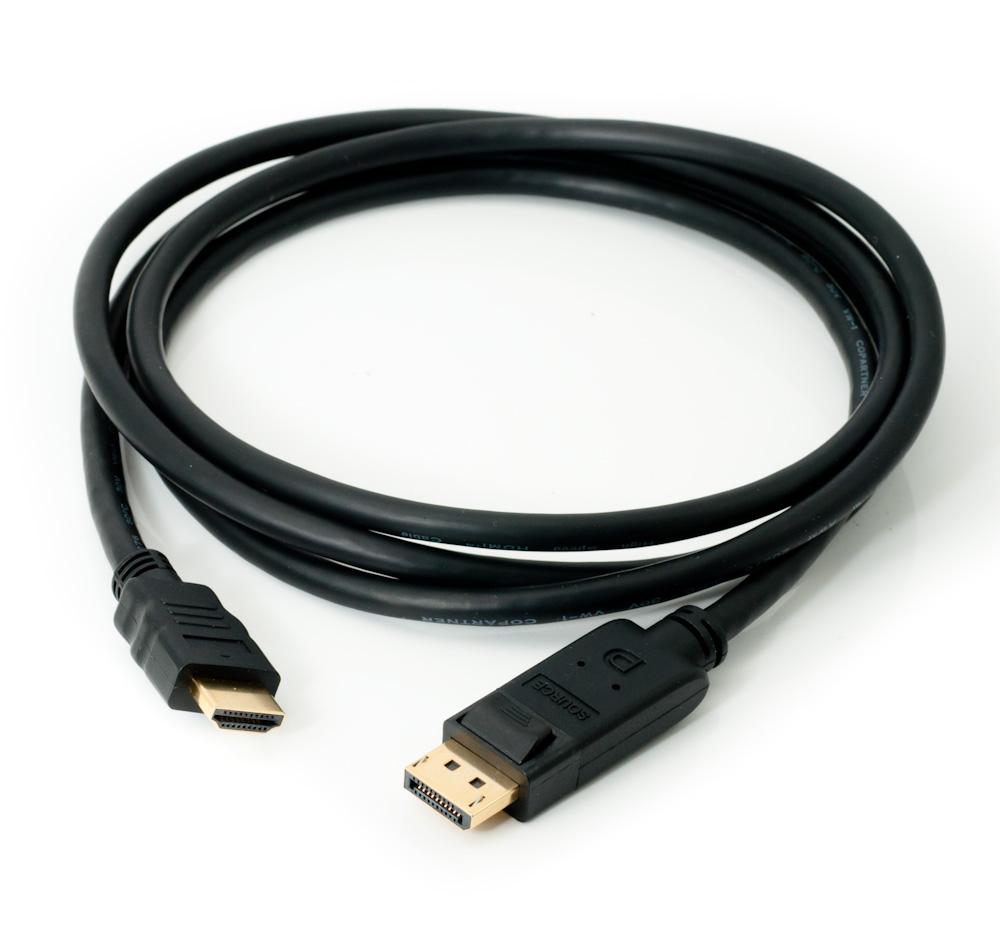 Display port to hdmi cable 1.8m