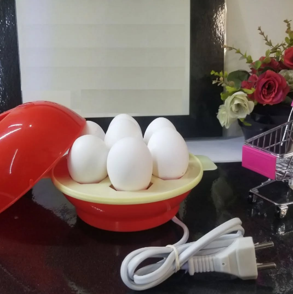 3 in 1 electric egg boiler/poacher/cooker vegetable streamer-red