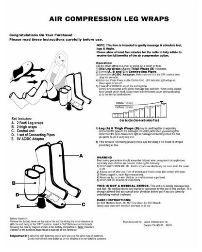 Hot slimming body air massager electric leg massager