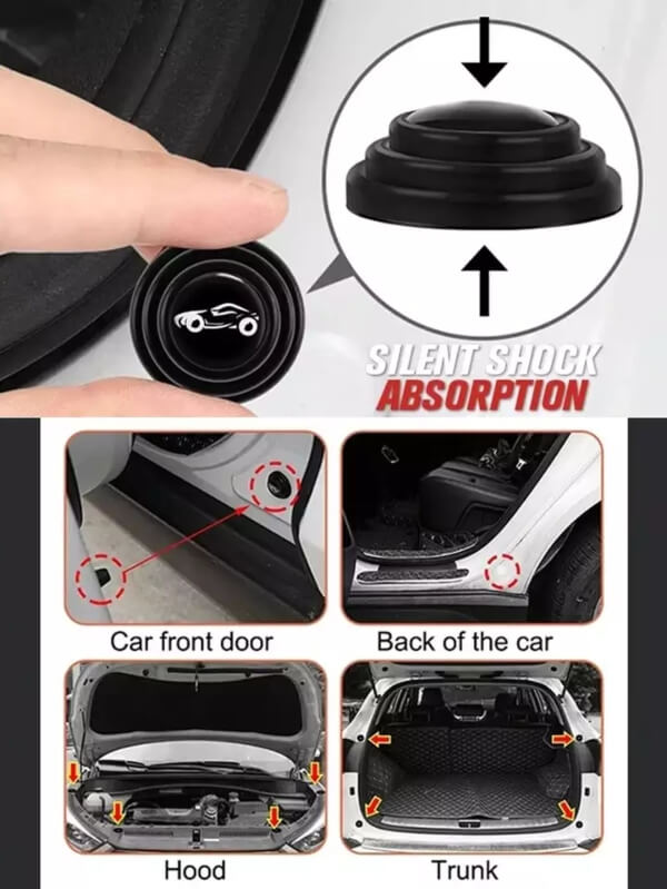 24 pcs Self Adhesive Car Door Shock Absorbers