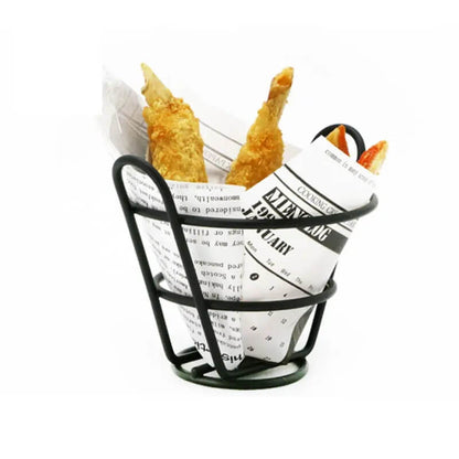 Mini round iron fries bucket