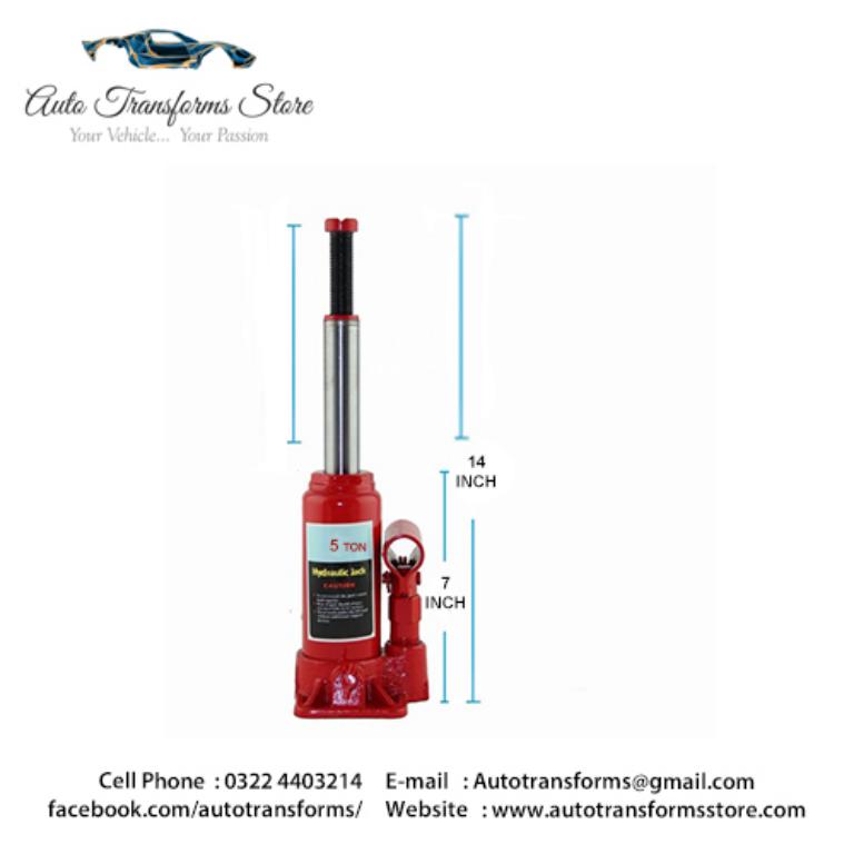 Hydraulic bottle lifting jack 5 ton car sedan