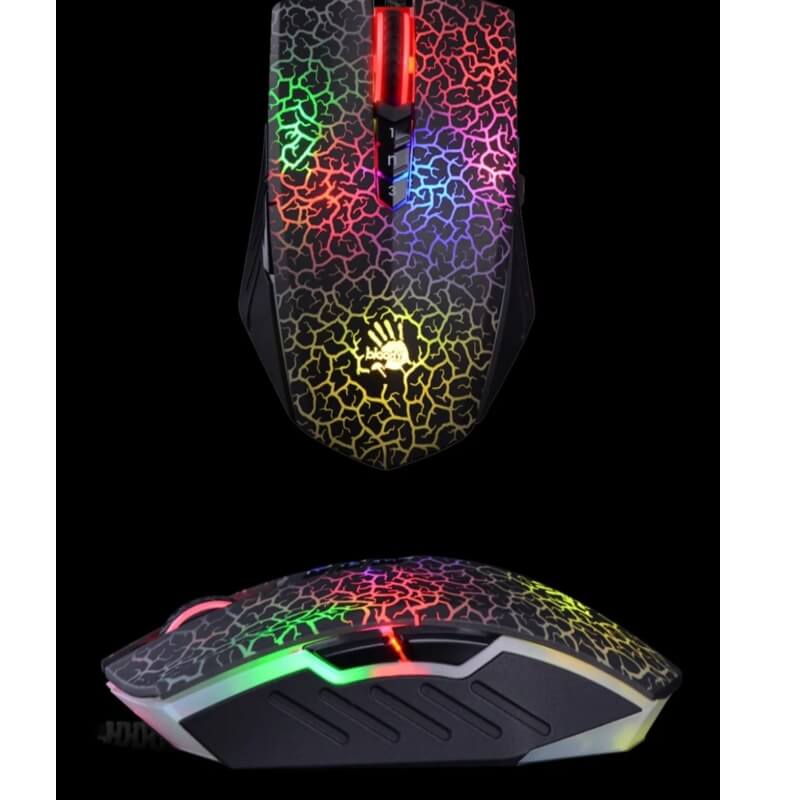 A70 6200 cpi ultra activated light strike gaming wired mouse