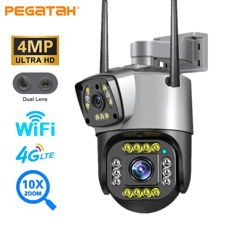 4mp dual screen ptz wifi camera 