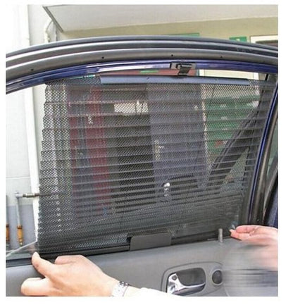 1 pairs car sunshade automatic stretching sunscreen curtains