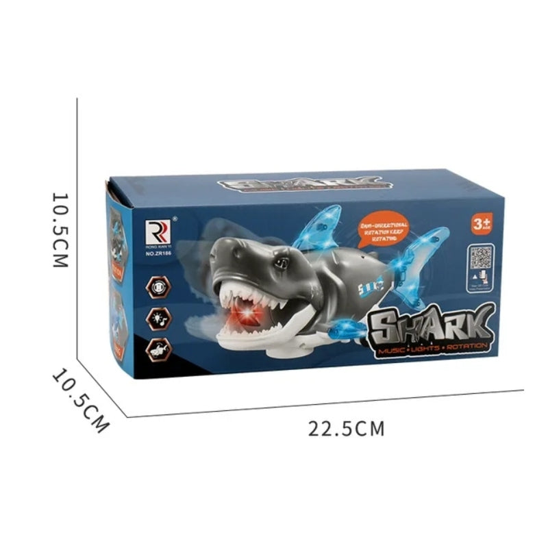 Battery operated shark with light sounds