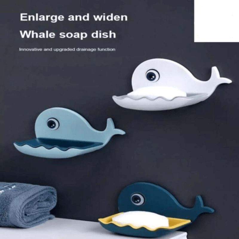 Double layer whale drain soap box