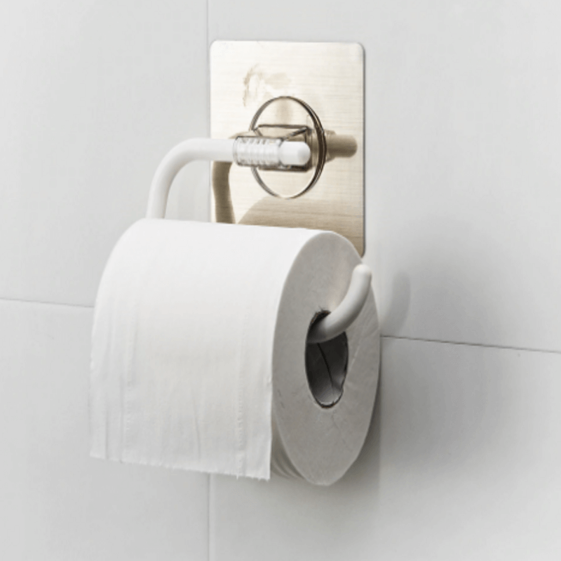 Magic sticker towel rack & roll paper