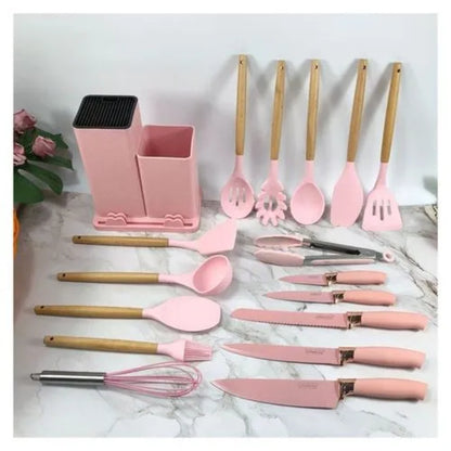 20 pcs kitchenware silicon utensil spoon 