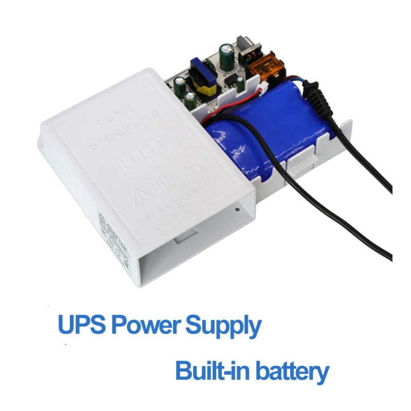 Mini ups battery backup 12v 2a power supply router camera backup