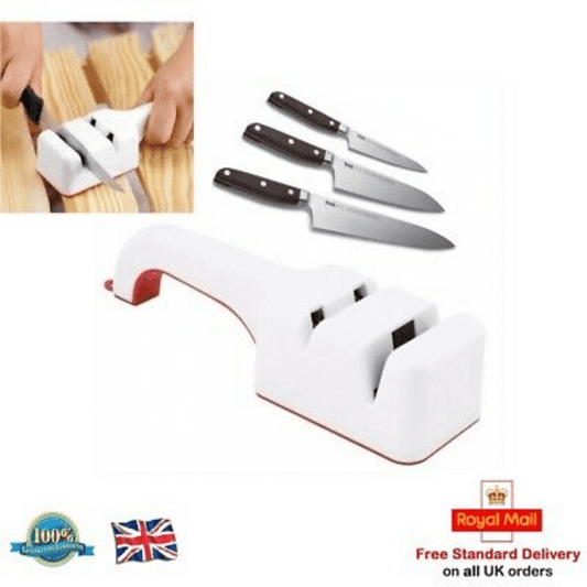 Dual slot knife sharpener