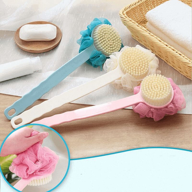 Double sided bath body scrubber n brush