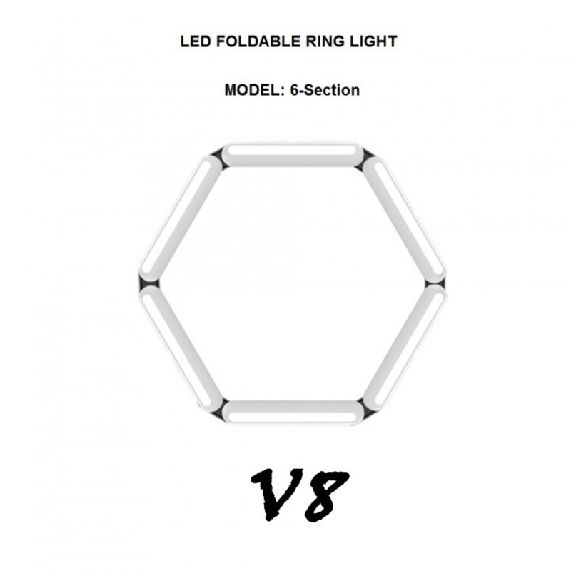 V86 foldable 3 modes beauty fill light