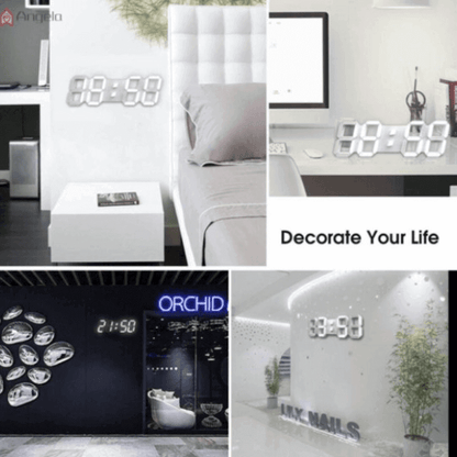 3d led electronic watch table modern digital alarm clocks