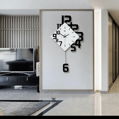 Modern nordic style silent wall clock