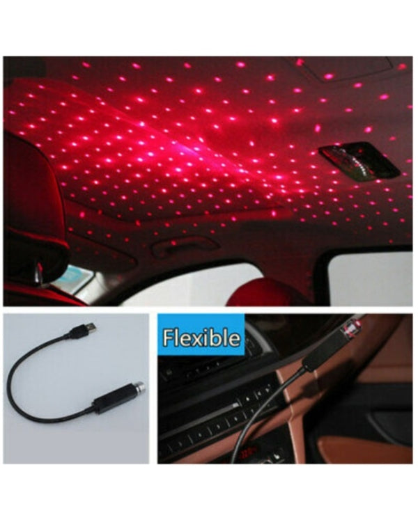 Mini led car roof star night lights projector interior with 2 otg