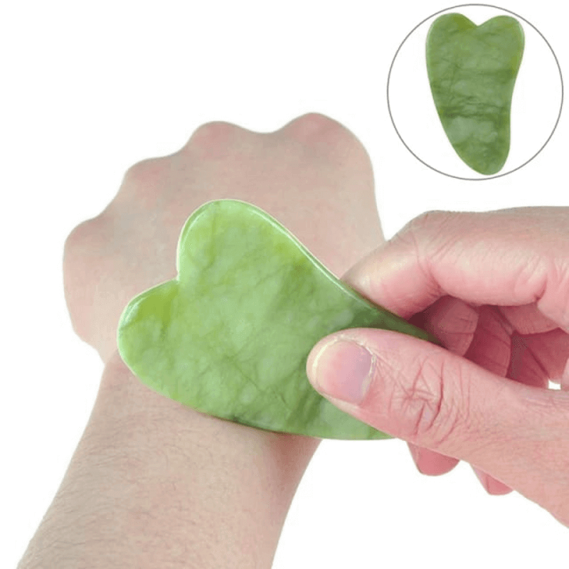 Facial jade gua sha stone