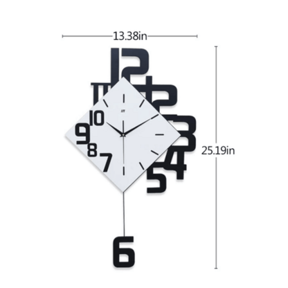 Modern nordic style silent wall clock