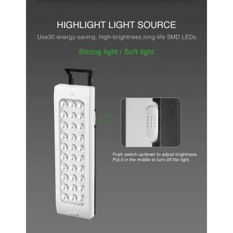 Portable rechargeable emergency led light