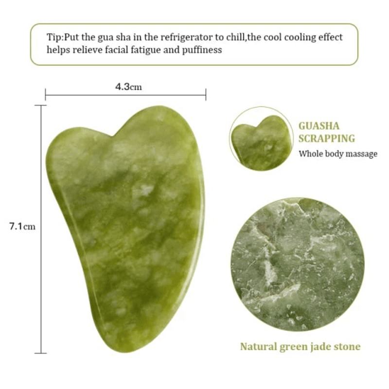 Facial jade gua sha stone