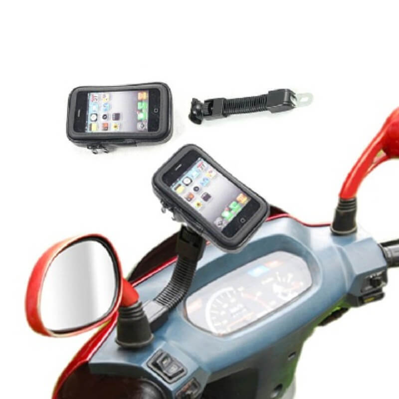 Weather resistant bike & bicycle phone holder