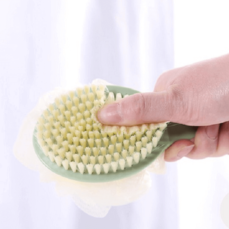 Double sided bath body scrubber n brush