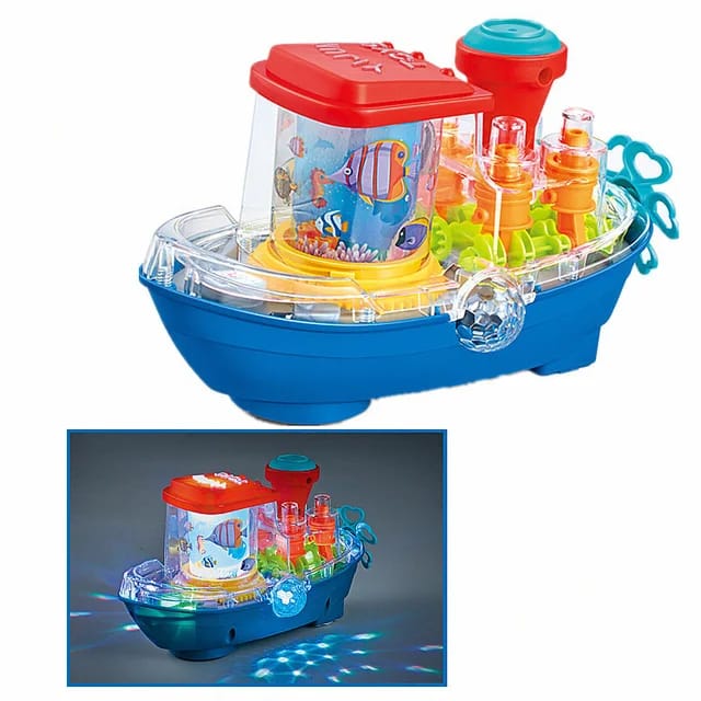 Battery operated ship with light sounds