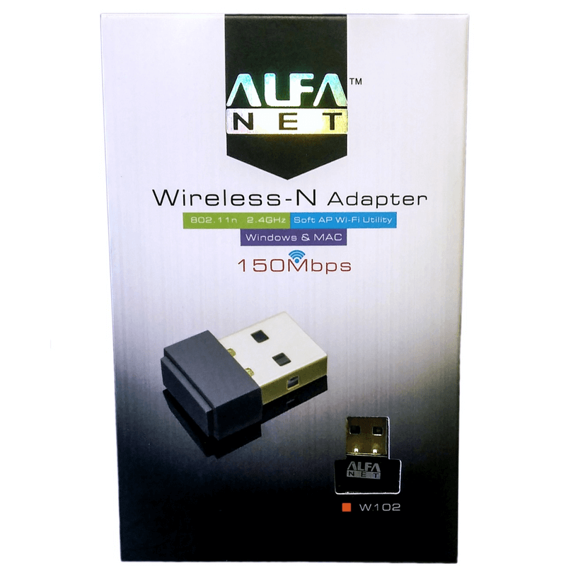 W102 alfa wireless-n adapter 150mbps (orignal)