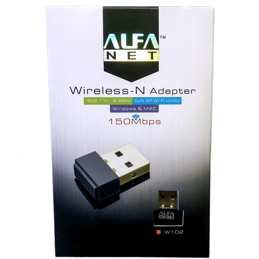 W102 alfa wireless-n adapter 150mbps (orignal)