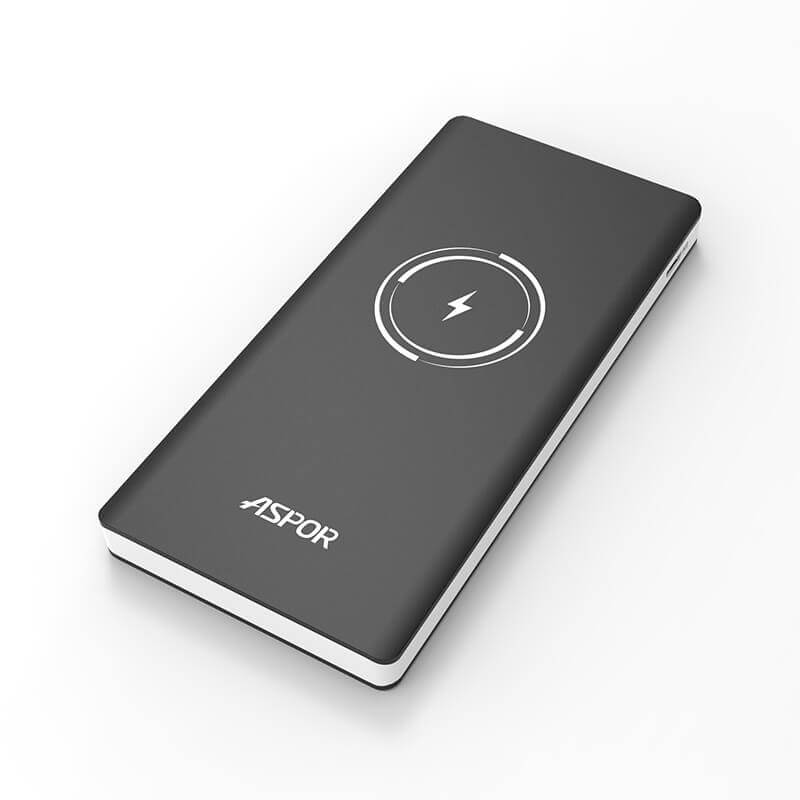 Aspor a341 8000 mah wireless power bank