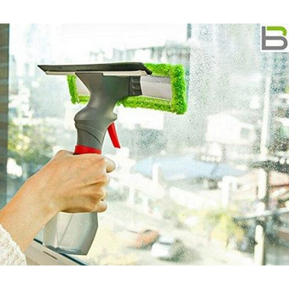 Window cleaner with spray bottle