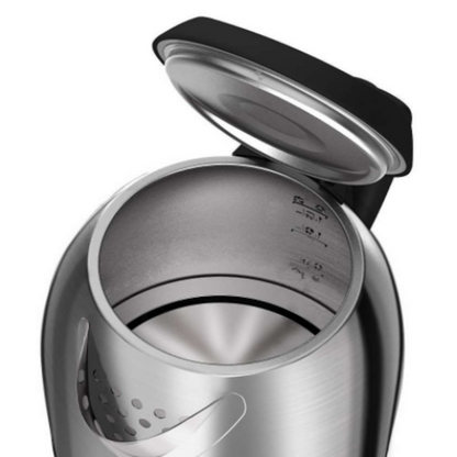 Philips electric kettle silver & black