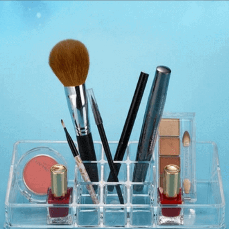 Acrylic rectangle cosmetic organizer