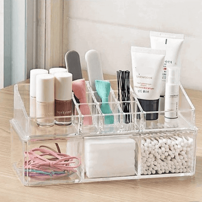 Acrylic rectangle cosmetic organizer