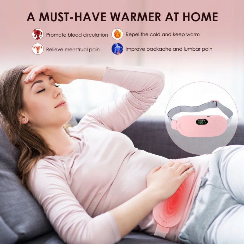 Therapy vibration massager heating belt