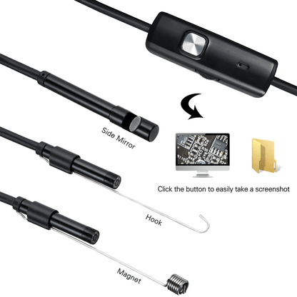 7mm endoscope camera hd inspection borescope