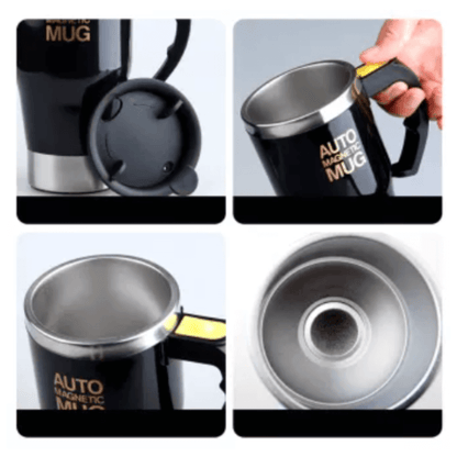 400ml magnetic self stirring mug