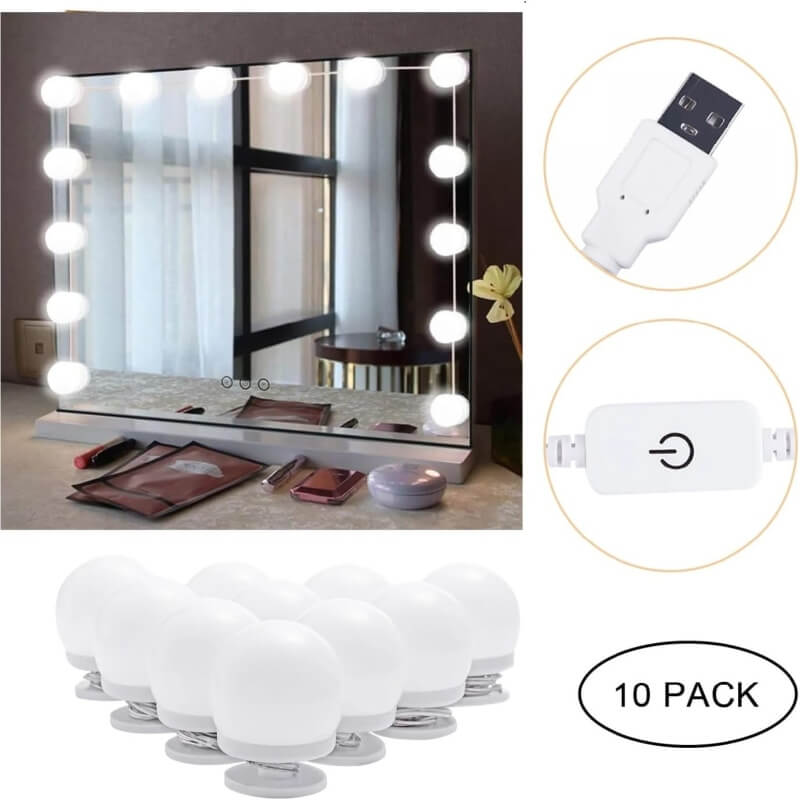 Light bulbs for makeup dressing table