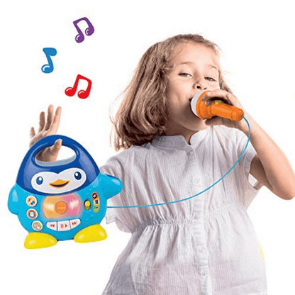 Penguin karaoke microphone toy