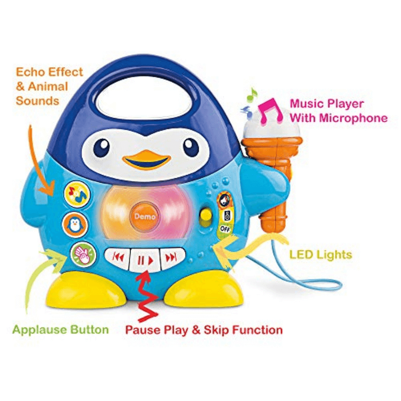 Penguin karaoke microphone toy