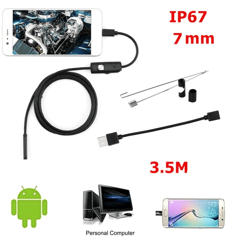 7mm endoscope camera hd inspection borescope