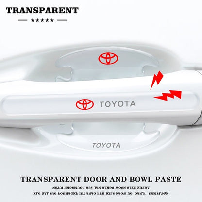 Transparent car door handle protector-8 pcs set