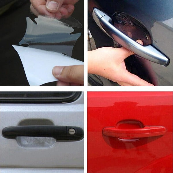 Transparent car door handle protector-8 pcs set