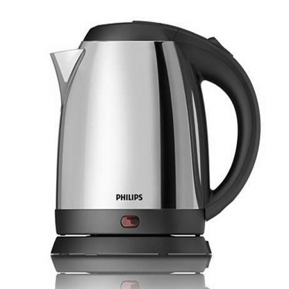 Philips electric kettle silver & black