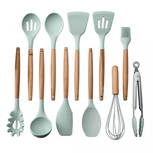 11 pcs silicone cooking utensils