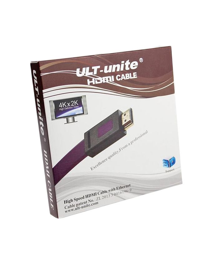 Hdmi flat cable ult unit 1.4v 10m 2k.4k purple