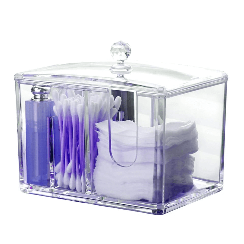 Acrylic cotton swab holder makeup box