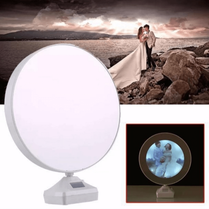 Led magic mirror photo frame