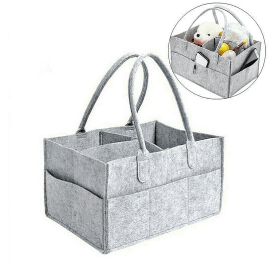 Baby diaper caddy organizer nursery felt bag