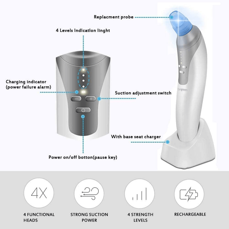 Electric suction blackhead remover pore cleanser